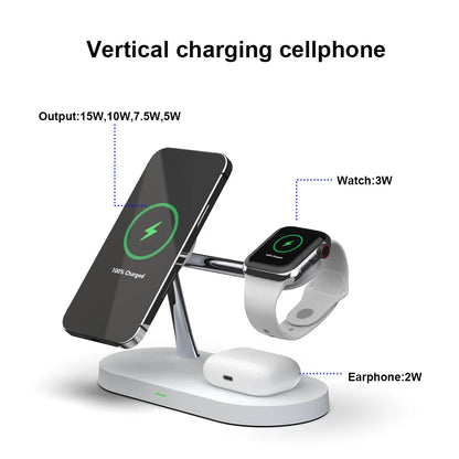 3 in 1 Wireless Charger Magnetic Stand