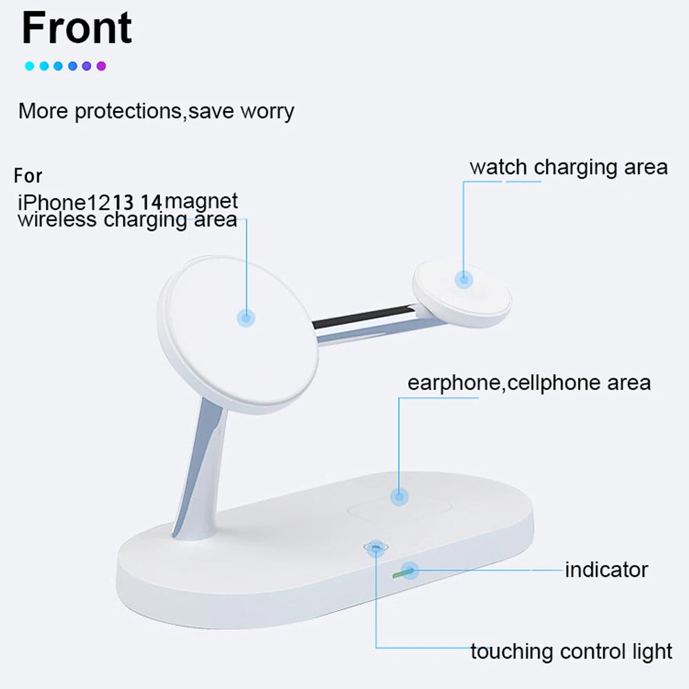 3 in 1 Wireless Charger Magnetic Stand