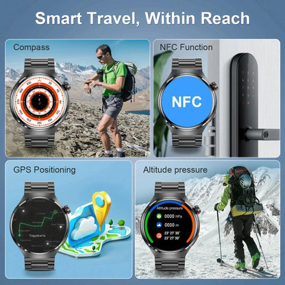 Smart Watch with Heart rate Monitor & Bluetooth Calls [NFC GPS]