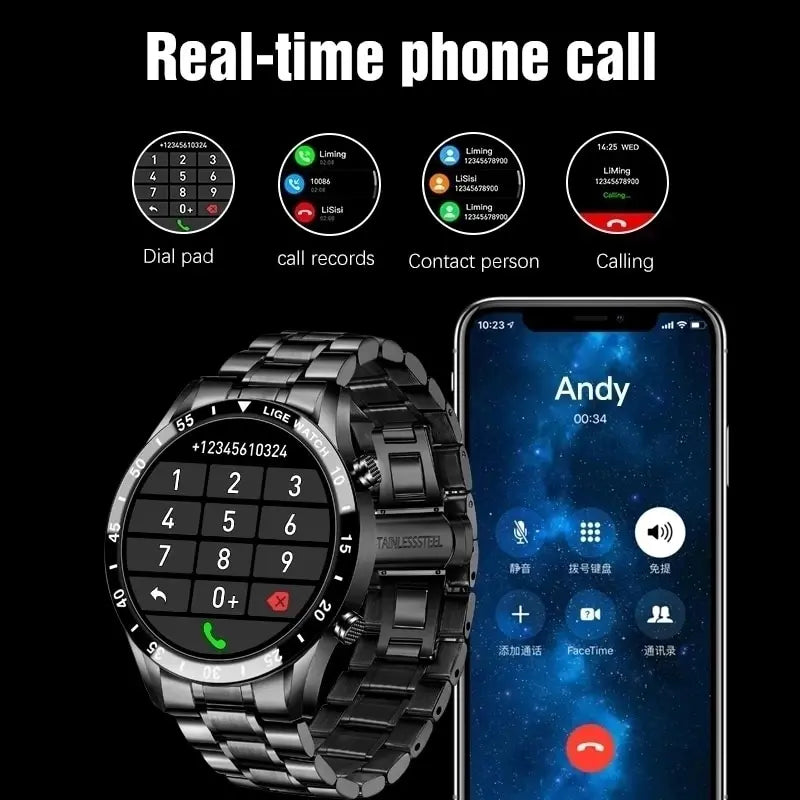 Smart Watch with Touch Screen & Bluetooth Call