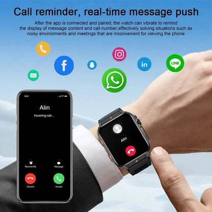 Smartwatch with 1.95 Inch Screen & Health Monitoring Technology