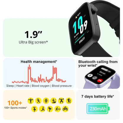 Health Monitoring IP68 Waterproof SmartWatch