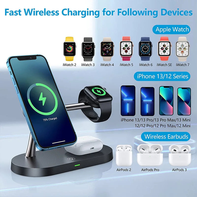 3 in 1 Wireless Charger Magnetic Stand